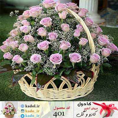سبد گل رز نگار سبد گل رز نگار